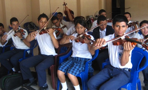 El Salvador youth use music to make change