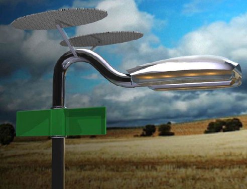 Wind-Solar-powered Holonic Streetlamps